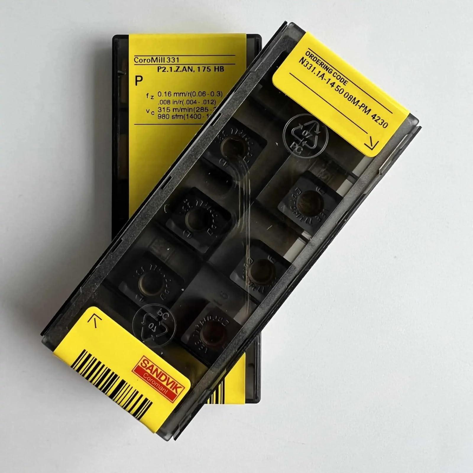 

Original Sandvik / N331.1A-115008M-PM 4230 /Carbide CNC Blade 10 PCS