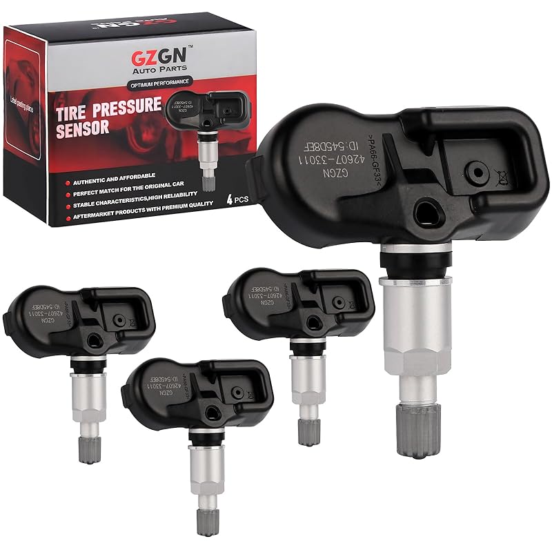 TPMS Sensor Compatible With Chrysler Dodge Jeep Ram Fiat - 4 PCS Pre-Programmed 433MHz Tire Pressure Monitoring Sensor For 300 Durango Challenger