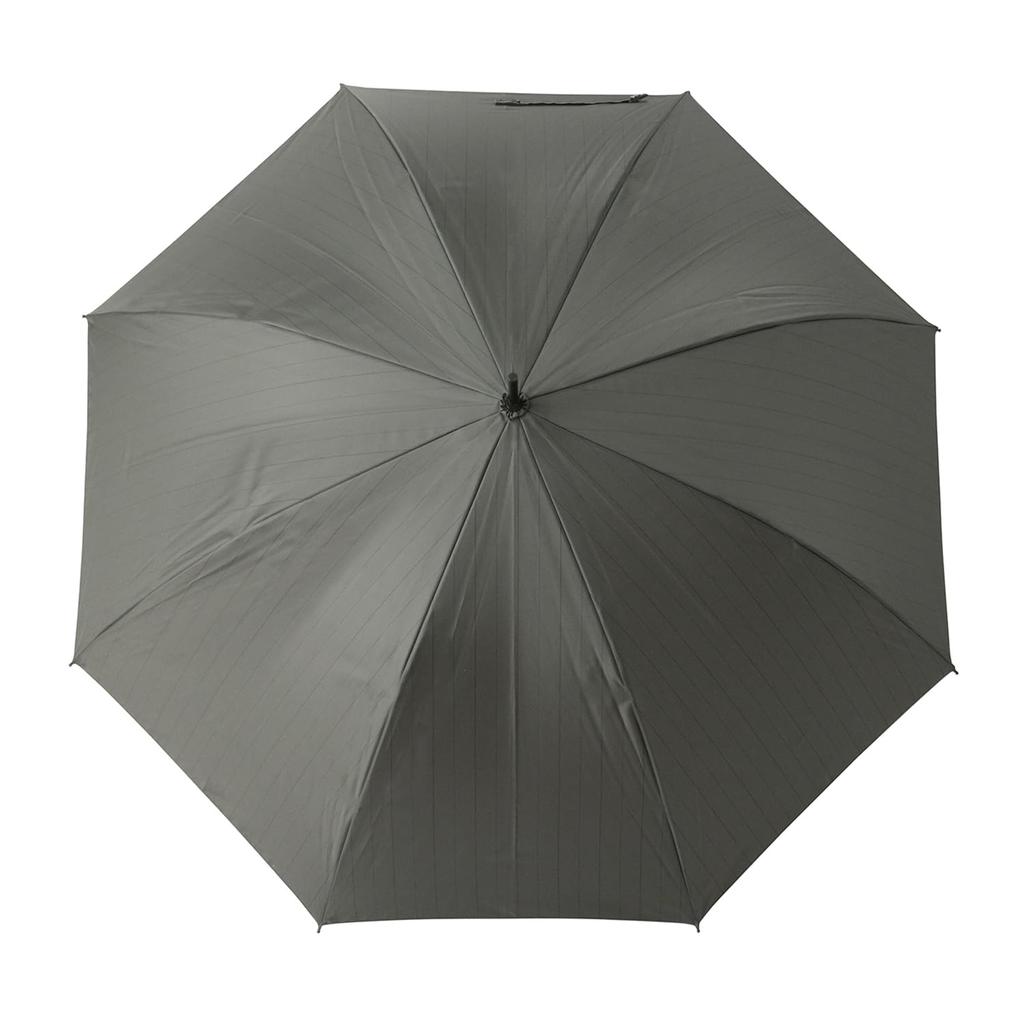 Månfladdermus Regnparaply Långparaply Stor Storlek Randig Grå [Lanvin Bleu] Garnfärgad 21-084-11099-03