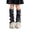 Sock Sleeves Fashionable Tie Bowknot Girls Stackable Socks Comfortable Leg Cover for Daily Wear and Parties