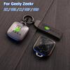 För GEELY ZEEKR 001 7X X 007 009 Läder Bilnyckel Fodral Nyckelfodral Fjärrkontroll NFC Bluetooth Metall Smart Nyckel Nyckelring Tillbehör
