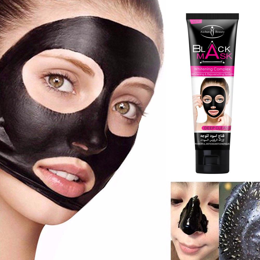 Bamboo charcoal black mud removing facial mask black mud removing cream black skin cleaning facial mask shrinks pores
