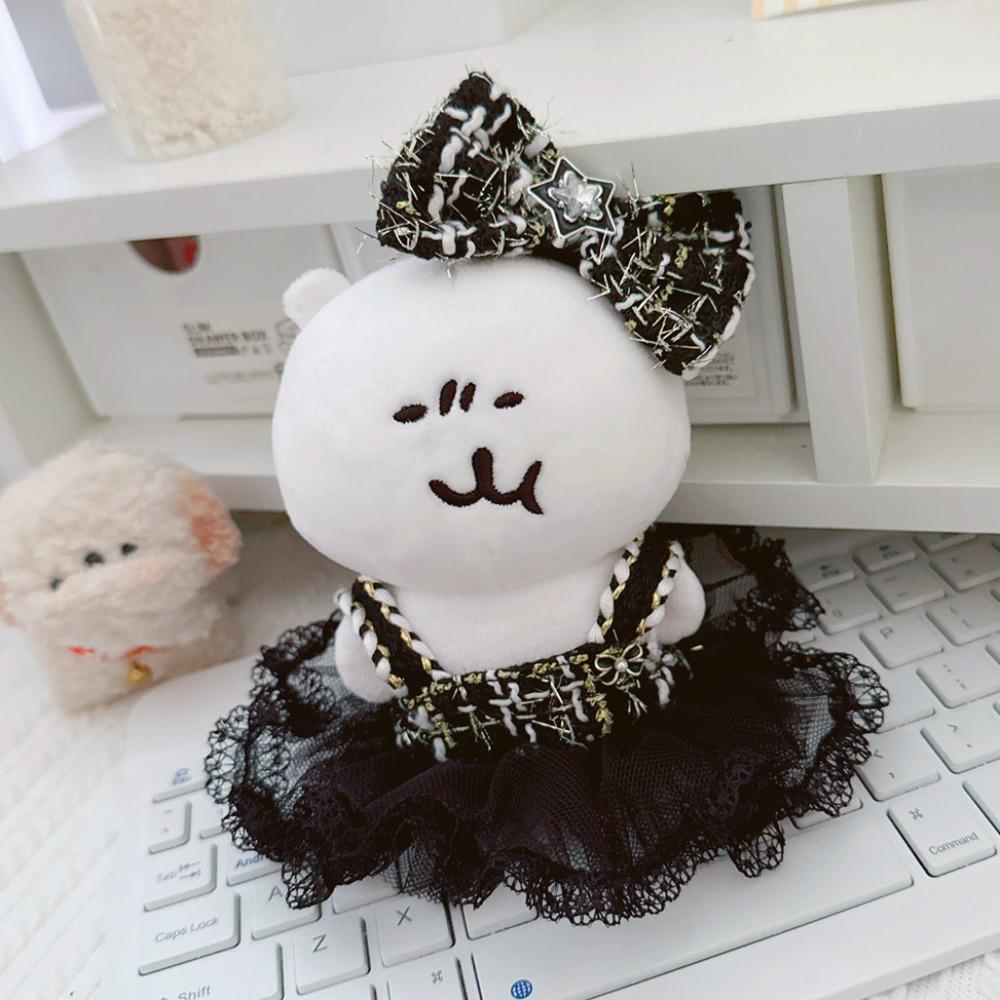 Handmade 17cm Labubu Pendant Clothes Suspender Dress Plush Dolls Clothes 17cm Labubu