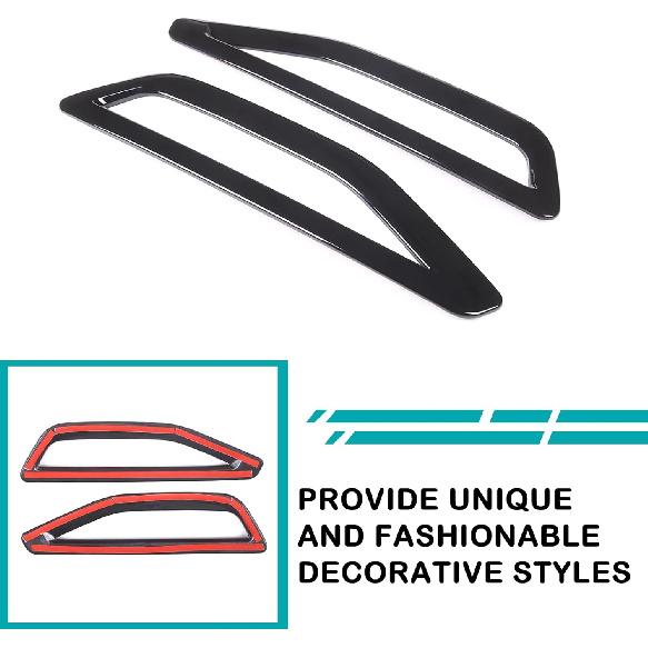 Front Side Fender Vent Decoration Trim Compatible with BMW X5 G05 2019-2022 Spoiler Body Decoration Cover, Air Flow Intake Hole Grille Exterior