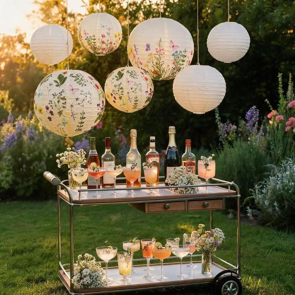 Paper Round Paper Lantern DIY Craft Chinese Paper Lantern  For Home Decor