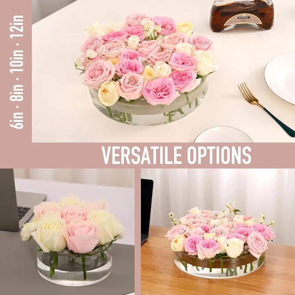 Leak-Proof Flower Arrangement Bottle Cylinder Hydroponic Flower Pot  Dining Table Decorative