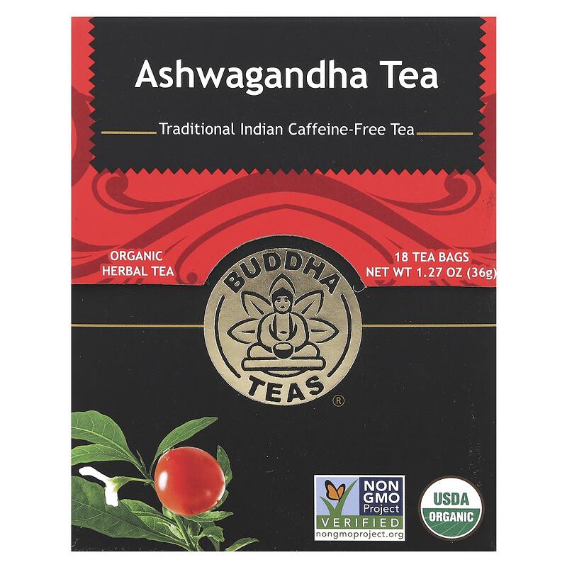 Organic Herbal Tea, Ashwagandha, 18 Tea Bags,1.27 Oz (36 G)