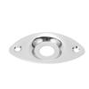 3PCS Silver Guitar Output Jack Plate Bass Output Jack Socket  Electric Guitar Replacement Parts