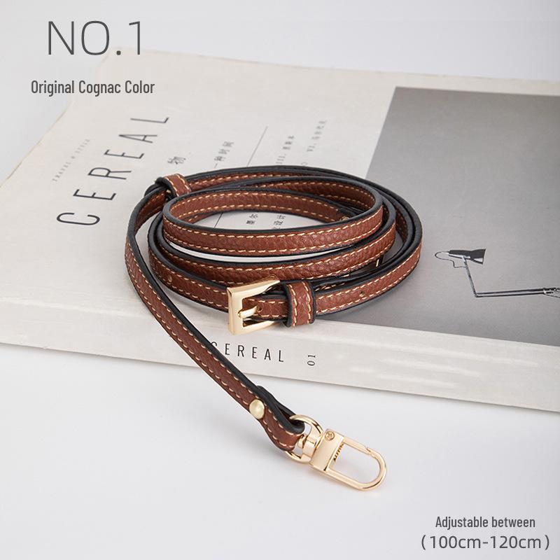 Longxiang Mini Dumpling Crossbody Bag with Genuine Leather Shoulder Strap