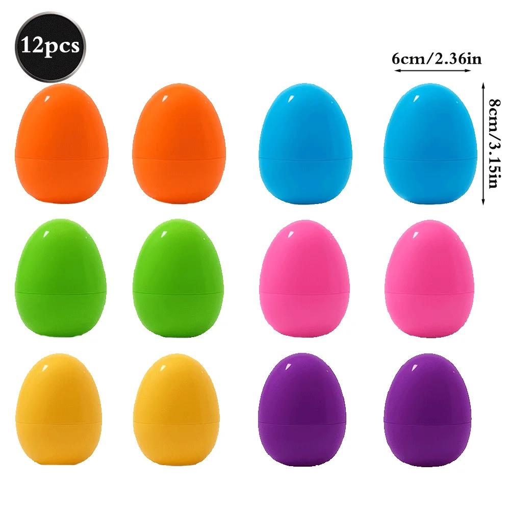 

Vibrant Plastic Easter Eggs That Stand Upright,Ideal for Easter Egg Hunts And Surprise Gifts Colors, for Holding Toys Or Candy