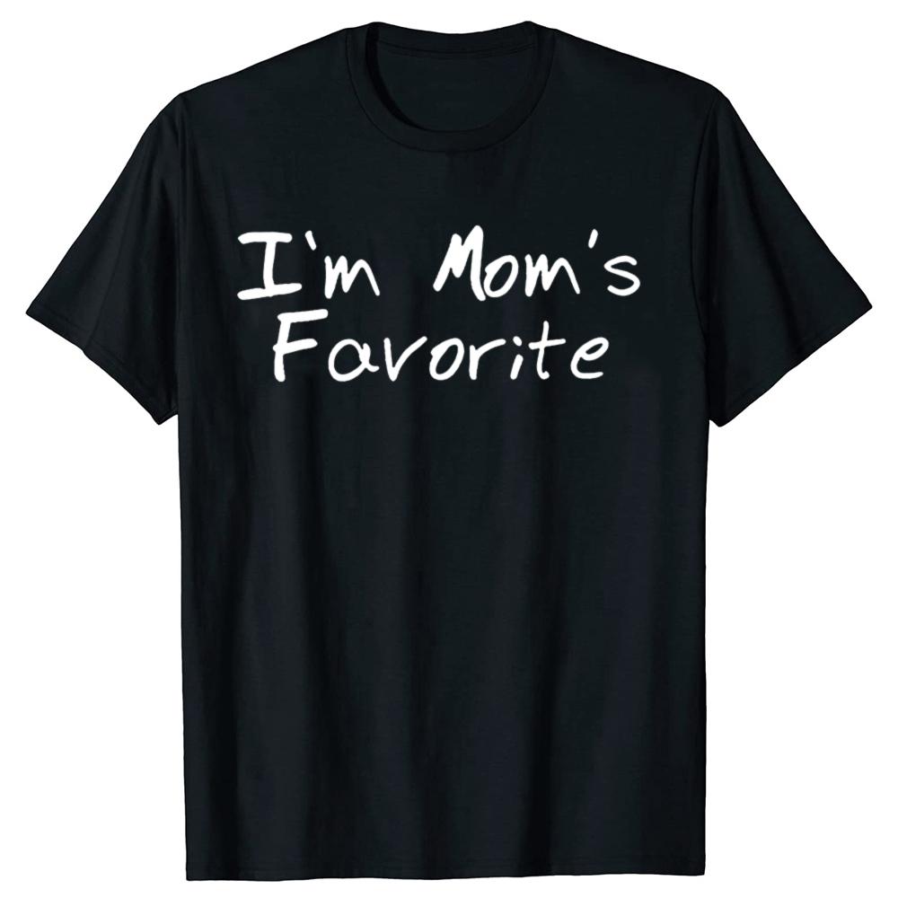 

Funny I m Mom s Favorite Christmas Children T Shirts Summer Graphic Cotton Streetwear Short Sleeve Birthday Gifts T-shirt Men... S разноцветный