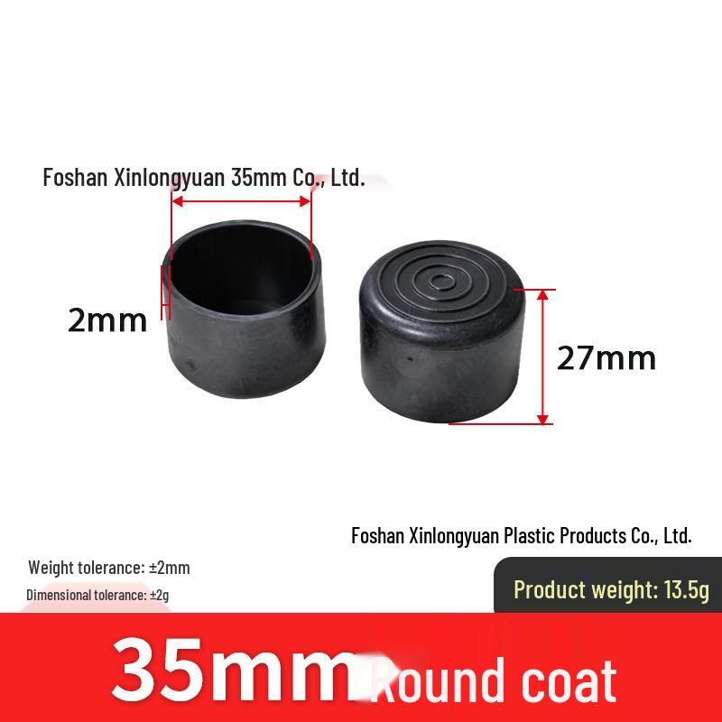 Non-slip Rubber Sleeve for Round Tube Furniture Legs and Pipes