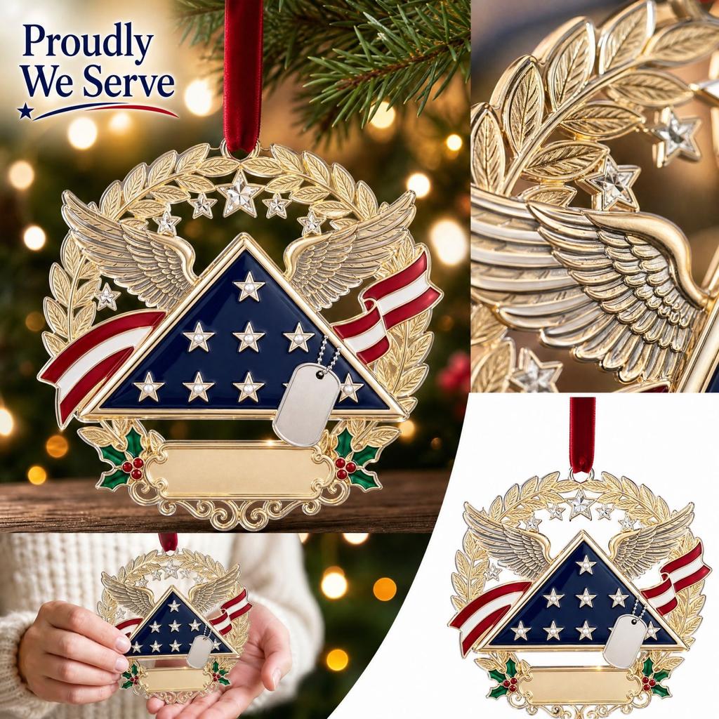 Addobbo di Natale - Decorazione Patriottica per le Feste per Famiglia e