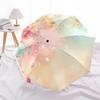 1pc Floral Fantasy Pastel Garden Umbrella with Plastic Handle,Suitable for All Seasons Home Travel Outdoor UmbrellaDD412