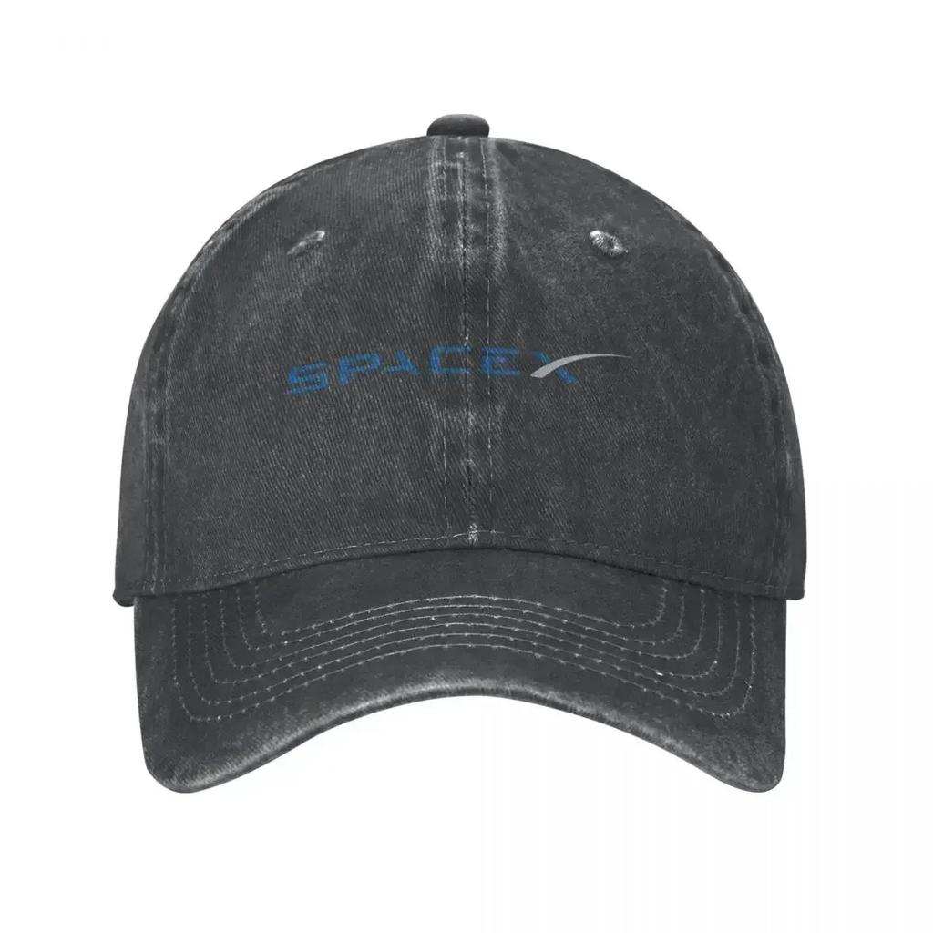SpaceX Logo Space X Baseball Cap Fashion Distressed Washed Sun Unisex WomenOutdoor Workouts Hats