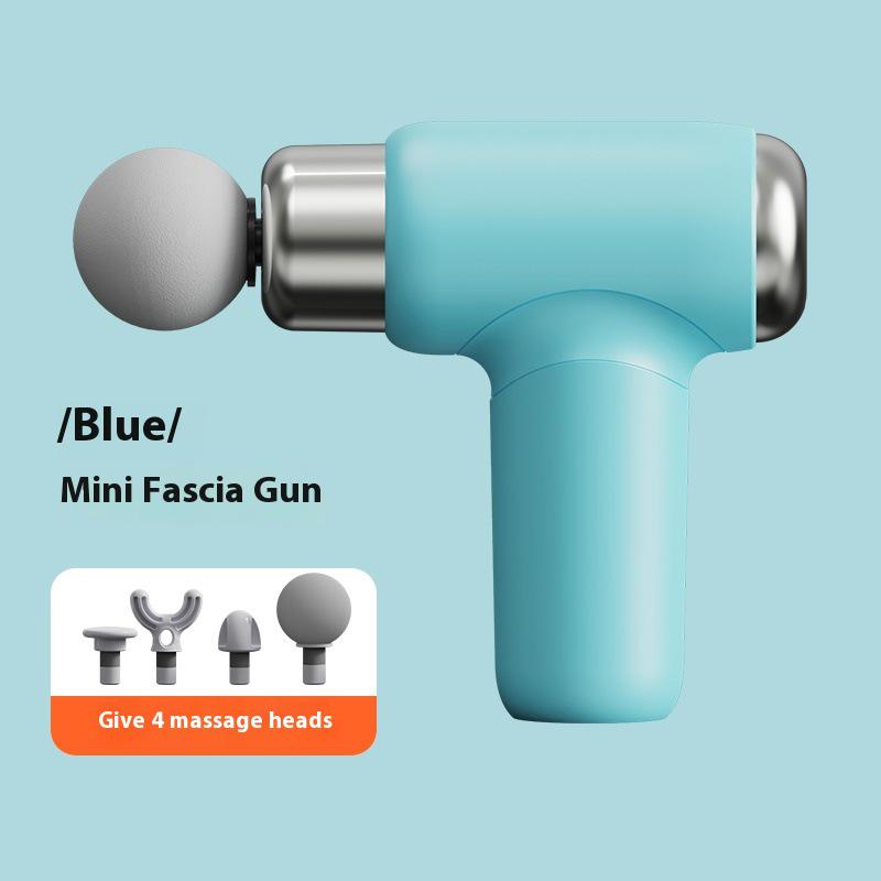 

Женский мини-фасциальный пистолет: EMO Бесшумный массажер для мышц для расслабления шейного отдела Button Version синий