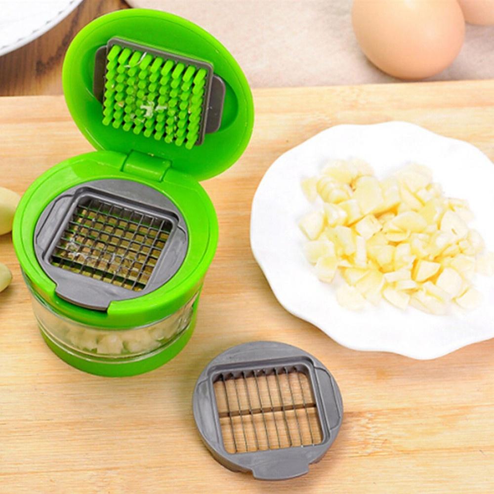 Kitchen Vegetable Tools Mini Garlic Press Presser Onion Chopper Garlic Mincer Slicer Dicer Grater