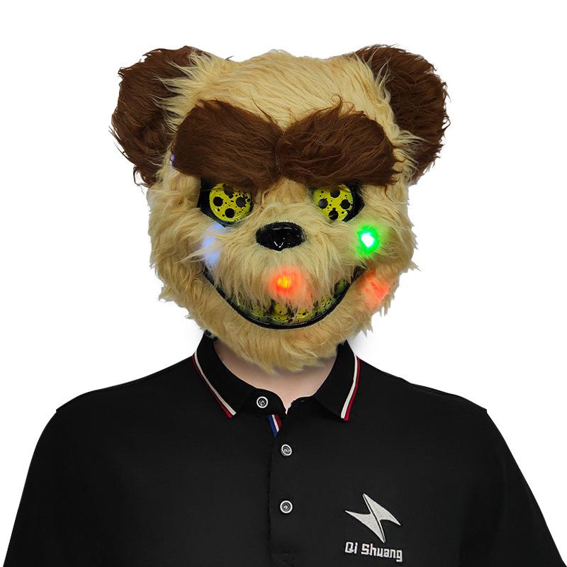 Zářící halloweenská maska ​​s krvavými zvířaty