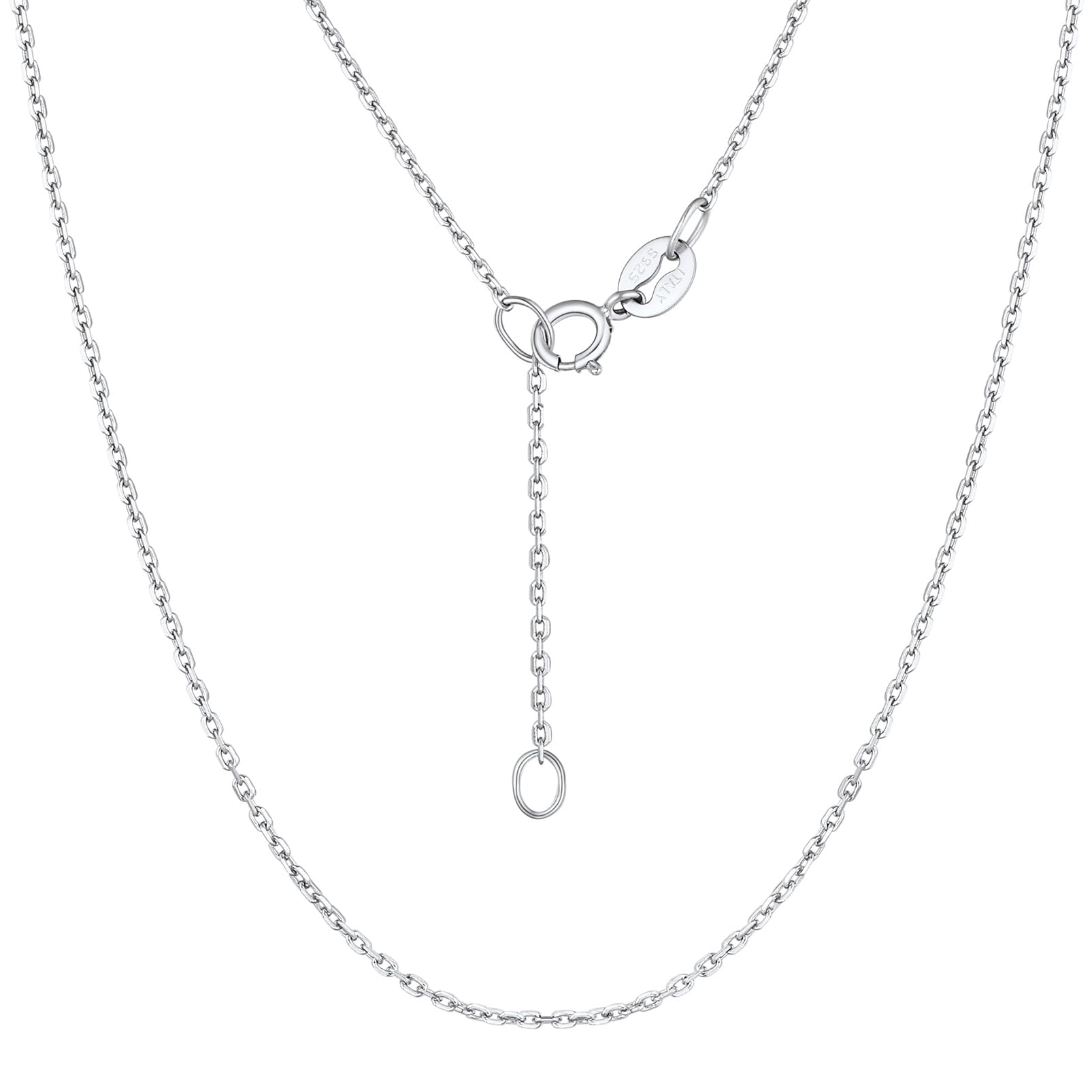 

Necklace for chain silver can be worn all the azuki bean 45 width mm [Suplight] women, only, 925, time, chain, hypoallergenic, thin, cm, 1.1