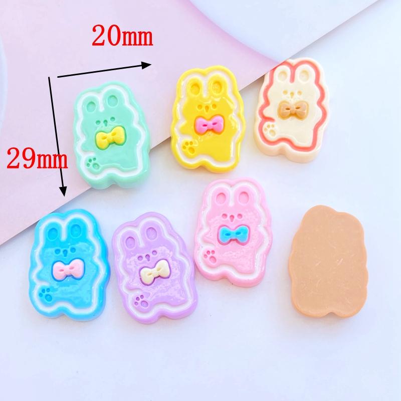 10Pcs New Mini Cute Cartoon Animal Rabbit Series Flat back Resin Cabochons Scrapbooking DIY Jewelry Craft Decoration Accessorie