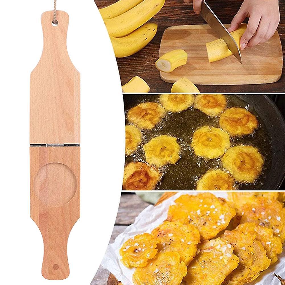 Wooden Banana-Smasher Maker Easy to Clean Banana-Smashing Stencils for Baby Food