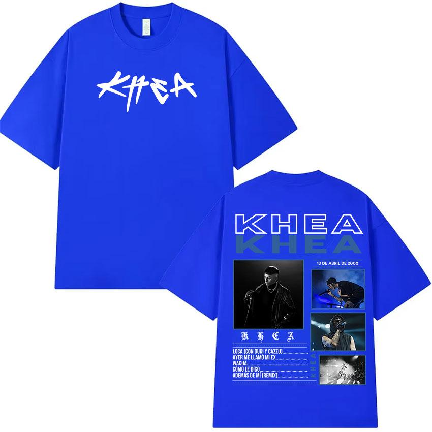 Rapper KHEA New Album 2025 Merch T Shirt Men Hip Hop High Quality Oversized Cotton Tshirts Unisex Retro Gothic Clothing Tshirt