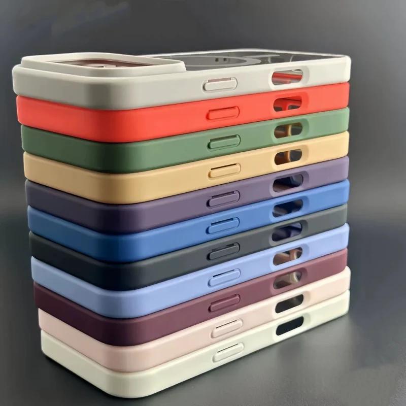 For Magsafe Magnetic Case For iPhone 17 Air 17Promax 16 15 14 Pro Max Plus 13 12 Mini 11 17Pro Phone Original Transparent Cover