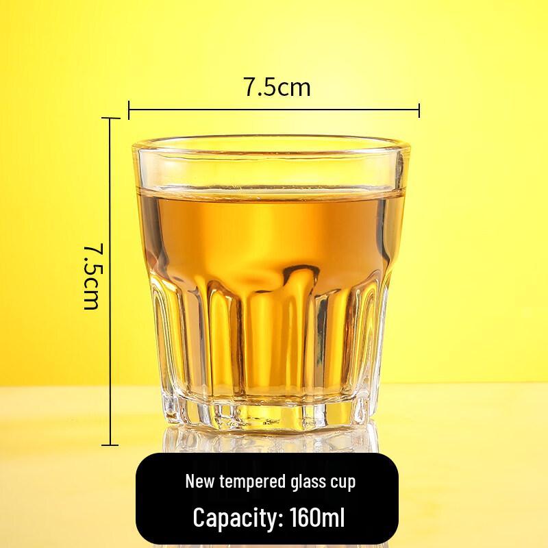ZISIZ Tempered Glass Octagonal Liquor Glass