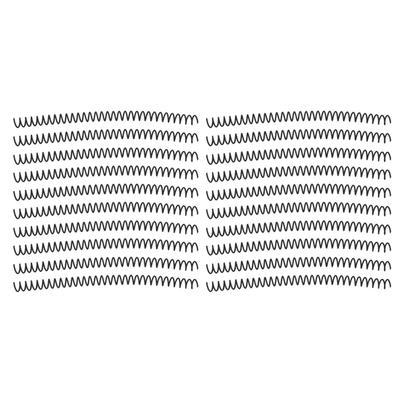 20Pcs Spiral Binding Coil Large Capacity Spine Comb 30 Holes 13mm Diameter Set Kit Black