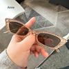 New Vintage Cat Eye Sunglasses Woman Designer Retro Mirror Sun Glasses Female Eyewear Fashion Driving Shades Oculos De Sol