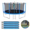 4Pcs 1.76/1.96M Trampolim Pólo Anti-colisão Trampolim Tubo de Aço Gabinete Espuma Vertical Haste Universal Trampolim Reparo Peças de Reposição