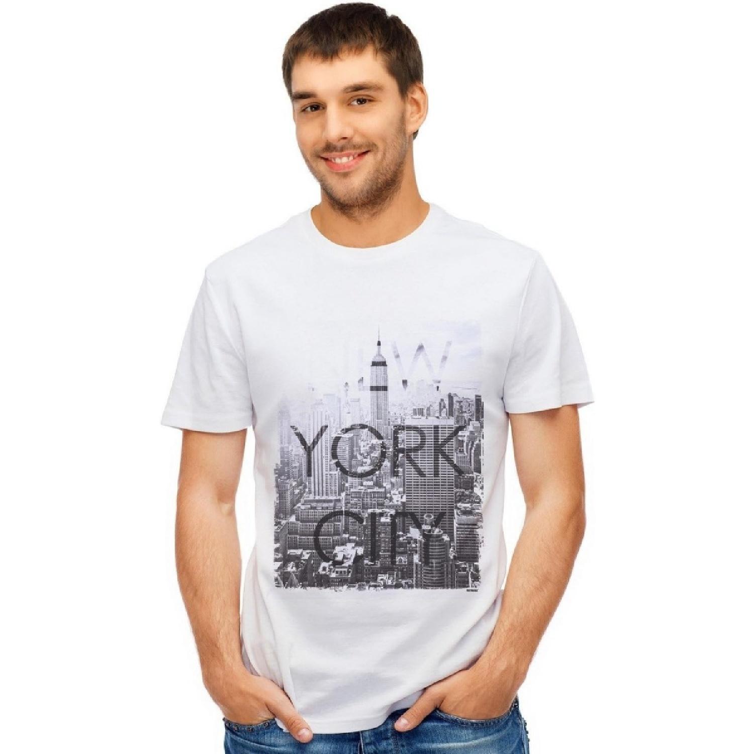 Retreez Vintage New York City NYC Manhattan Graphic Printed T-Shirt Tee S
