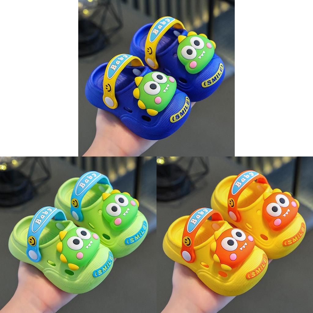 Kids Dinosaur Sandals With Non Slip Pvc Sole For Summer Outdoor Play