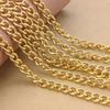 Byzantine Necklace Twisted Chains Curb Chains Bulk Aluminum Chain Fit Bracelets Open Link Chain For DIY Jewelry Making Findings