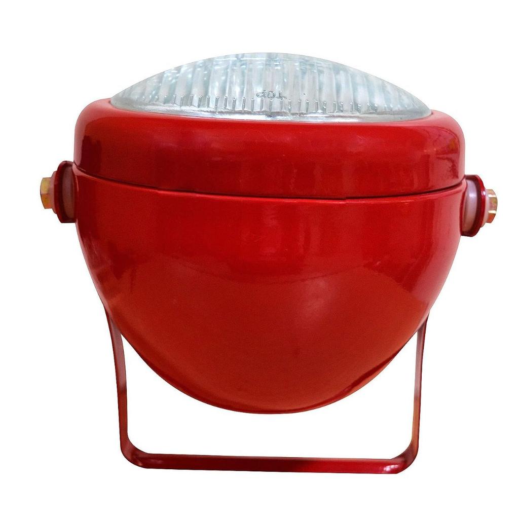 Red Plough Lamp Assembly with 12V Bulbs | Suitable for Massey Ferguson Tractor Headlight 135, 240, 265, 285, 375
