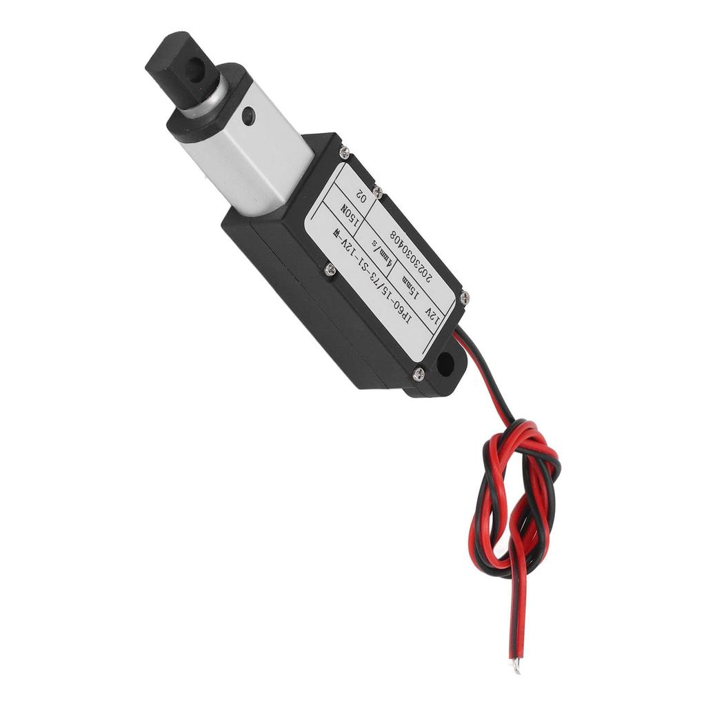 Electric Micro Linear Actuator, Aluminum Alloy 15mm Stroke Industrial Mini Motion (No Bracket)