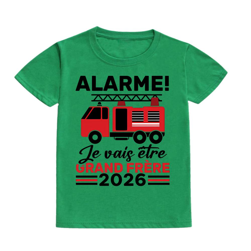 Alert: I Will Become Big Brother 2026 Print Kid Shirt Pregnancy Announcement Child Tee Top Fashion Short Sleeve T-shirts Clothes