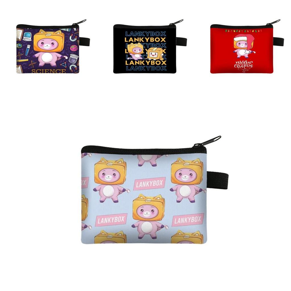 Durable Lankybox Coin Purse Portable Organizer With Comfortable Polyester Fabric
