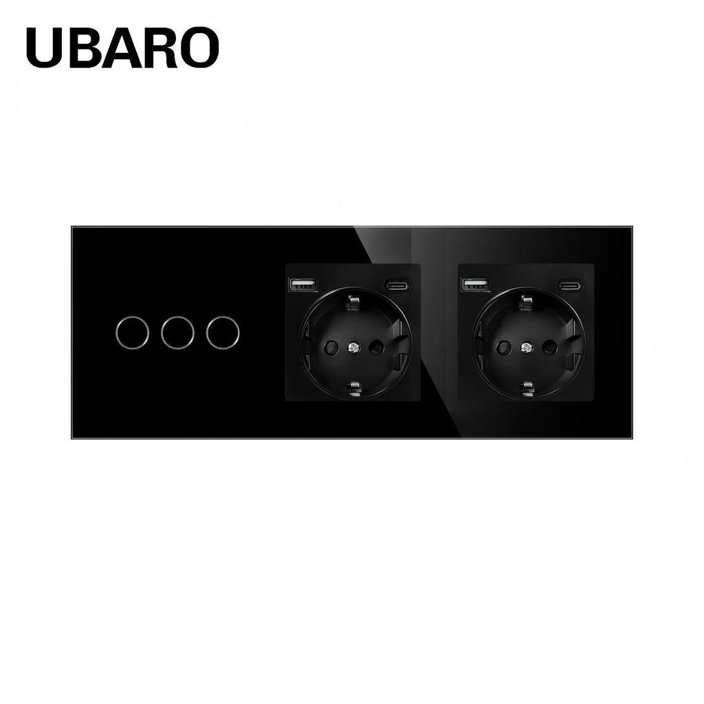 European Standard 228 Smart WiFi Graffiti Switch Socket with Tempered Glass