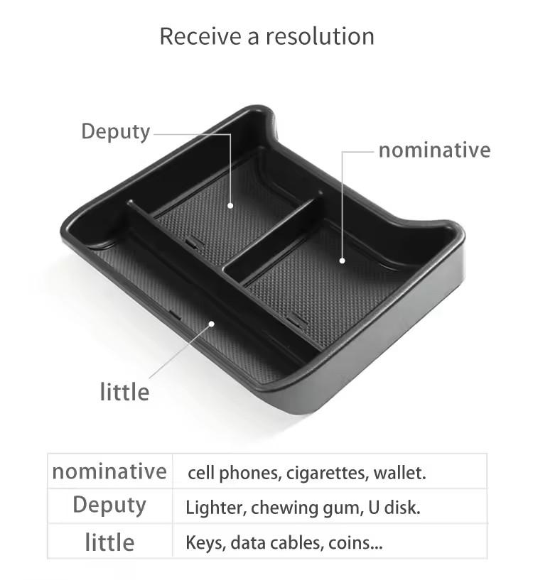 For VW Volkswagen ID.4 ID4 ID 4 Center Console Storage Box Central Tray Organizer Car Interior Accessories