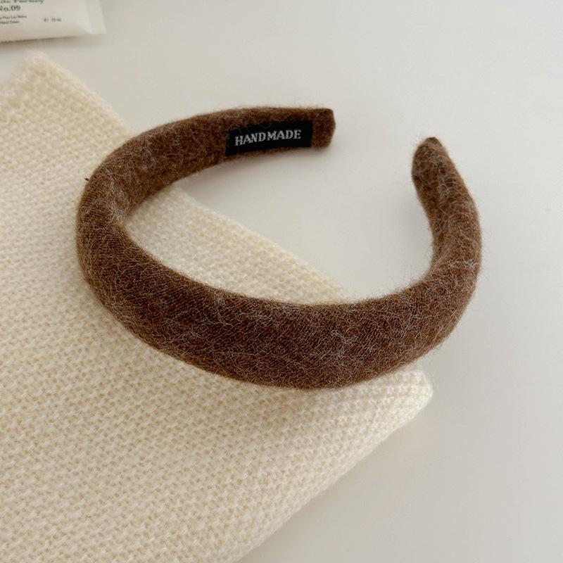 Textured Fabric Hair Ring & Headband Set – Stylish Autumn/Winter Rubber Bands, Hairpins & High Skull Headband