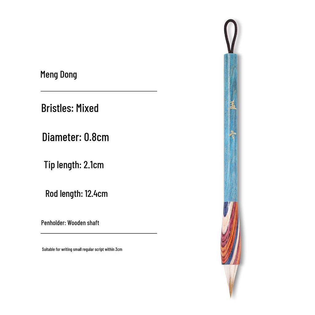 Purple Wolf Bristle Chicken Spur Brush Pen for Calligraphy and Sutras