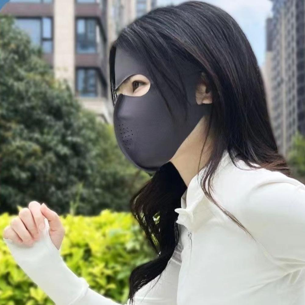 Breathable Ice Silk Mask Traceless Face Veil New Riding Face Mask  Outdoor Sports