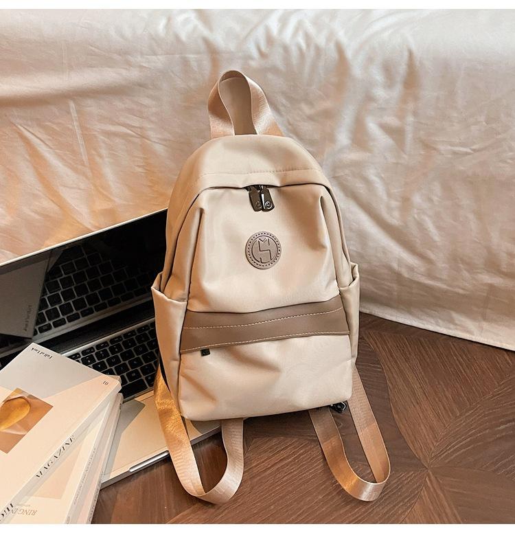Schoolbag high-value women's backpack new lightweight travel nylon women's bag simple commute to work small backpack