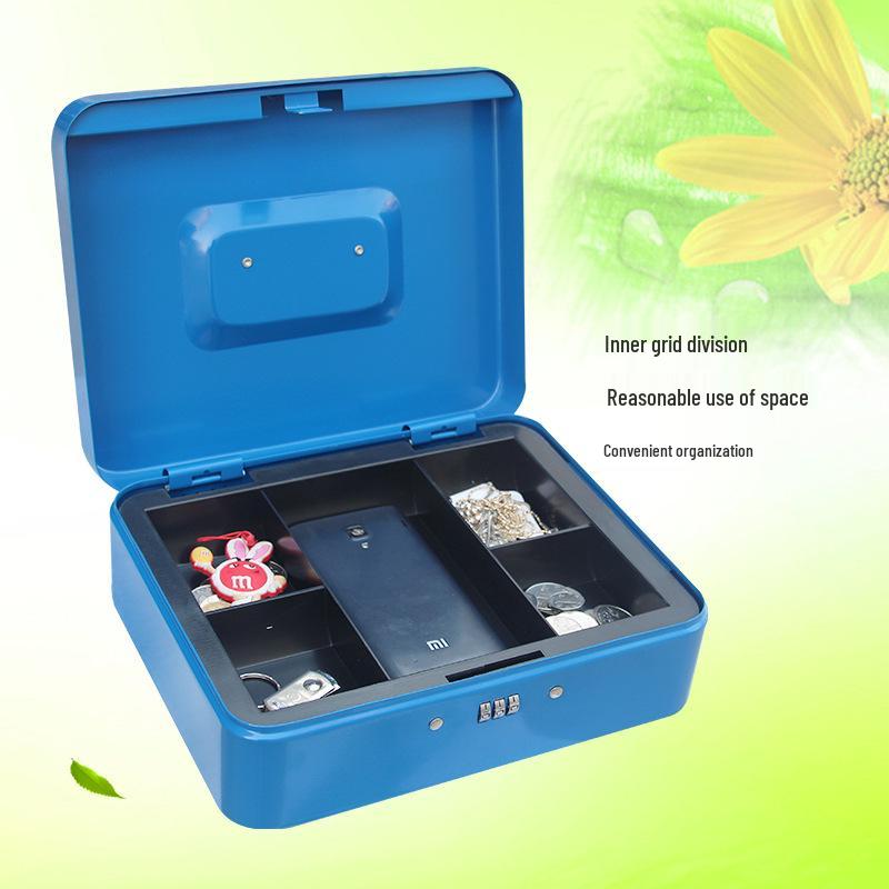 Home Mechanical Password Cash Register Box - 250M Anti-theft Handheld Money Box