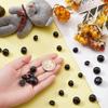 PandaHall Eye Buttons 5 Sizes Black 300 Pieces for Plush Toys Dolls Handicrafts Animal Eyes Sewing Knitting Costume Making