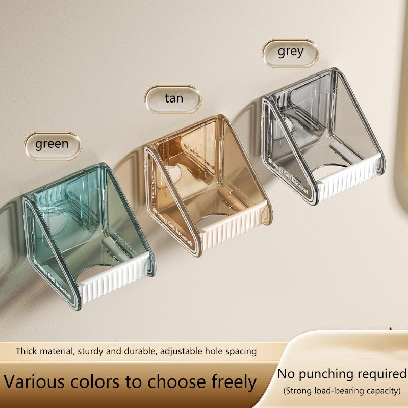 2Pcs Punch-Free Shower Gel Bottle Rack Wall Mounted Adjustable Storage Rack Shampoo Bottle Dispenser
