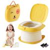 Toddler Travel Potty Portable Foldable Outdoor Indoor Training Toilet for Baby Boy Girl Kid Emergency Potty Seat with Waste Bag