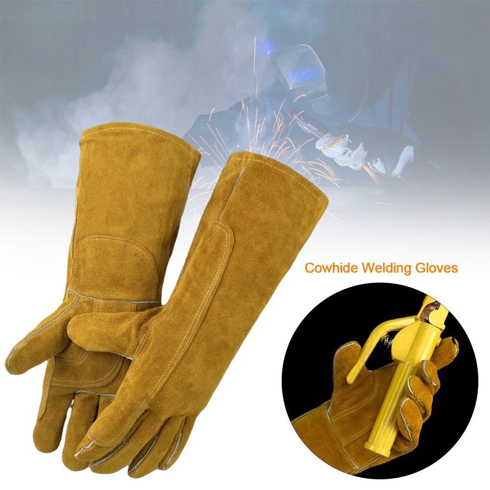 Mănuși de lucru din piele cu izolație termică, mănuși de protecție a muncii, mănuși de lucru durabile pentru sudori