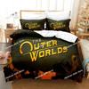 Game Outer Worlds Bedding Set Boys Girls Twin Queen Size Duvet Cover Pillowcase Bed Kids Adult Fashion Home Textileextile